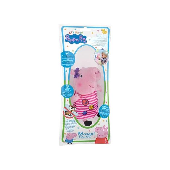 Peluche mosquidolls peppa pig 20cm (con protección antimosquitos) - modelos surtidos