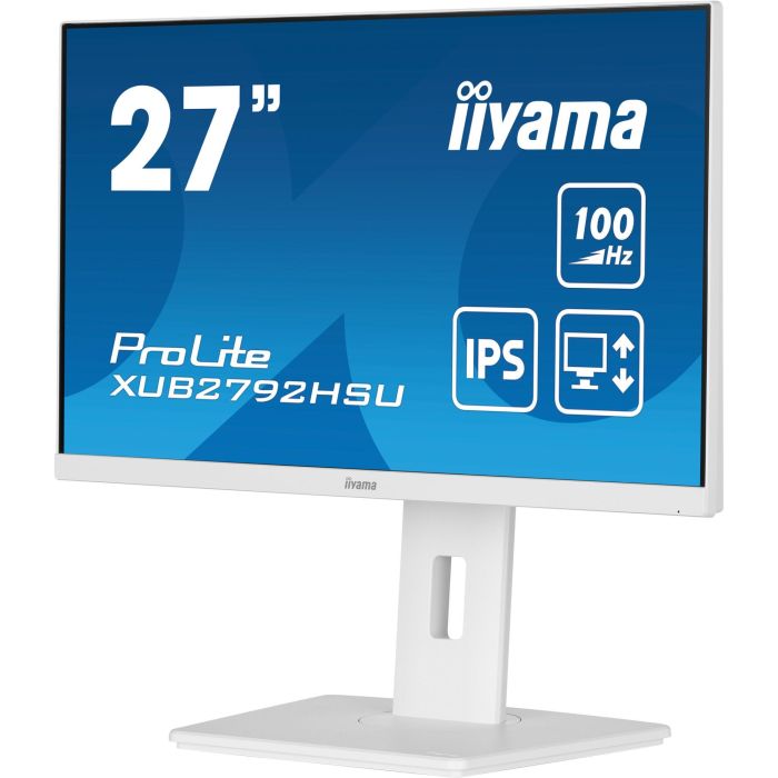 Iiyama XUB2792HSU-W6 Monitor 27" Full HD IPS 1920x1080 100Hz HDMI USB 3.2 Gen 1 Blanco 8