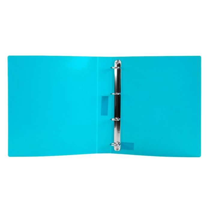 Liderpapel Carpeta de Anillas 4 Anillas 25 mm Polipropileno DIN A4 Celeste Opaco 5