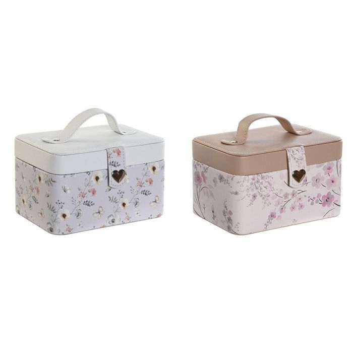 Joyero Tradicional DKD Home Decor Rosa Palo Gris 12 x 10 x 17 cm (2 Unidades) 1 Joyero Tradicional DKD Home Decor Rosa Palo Gris 12 x 10 x 17 cm (2 Unidades) 1