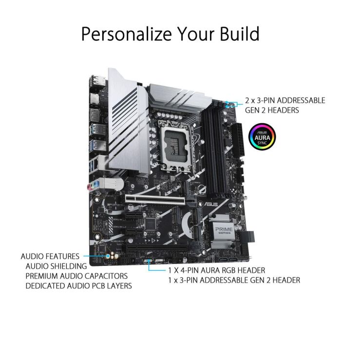 ASUS PRIME Z790M-PLUS Placa Base micro-ATX Intel LGA 1700 Z790 DDR5 40 ASUS PRIME Z790M-PLUS Placa Base micro-ATX Intel LGA 1700 Z790 DDR5 40
