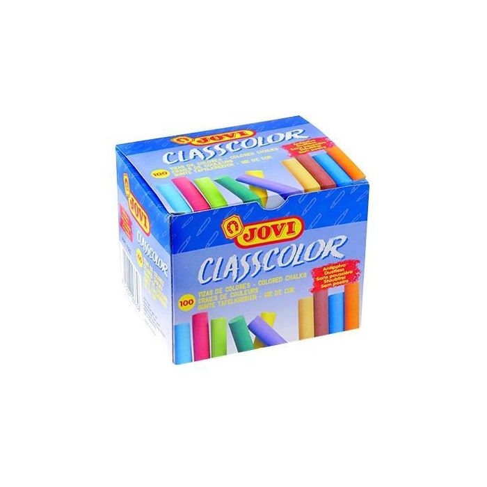 Jovi Tizas Classcolor School Antipolvo Redondas Colores Surtidos Caja 100 Ud Jovi Tizas Classcolor School Antipolvo Redondas Colores Surtidos Caja 100 Ud