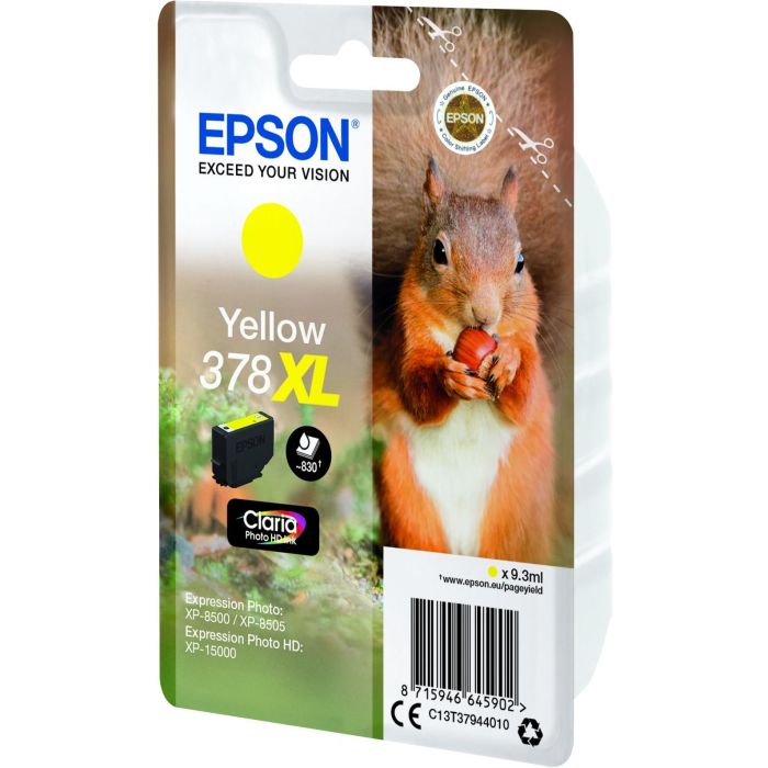 Epson Tinta Amarillo Claria Photo HD 378XL para XP-8500, XP-8505, XP-15000 2 Epson Tinta Amarillo Claria Photo HD 378XL para XP-8500, XP-8505, XP-15000 2