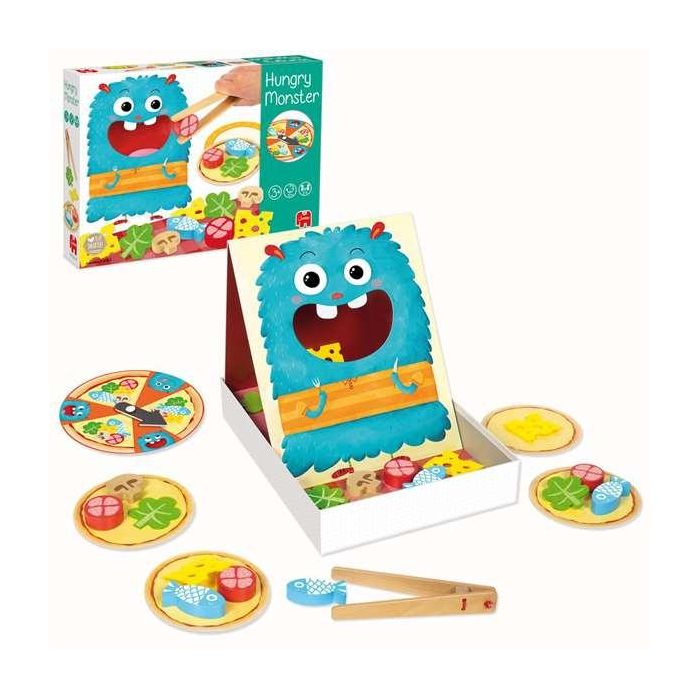 Goula Juego de Destreza Hungry Monster de Madera - Prepara la Pizza del Monstruo Tragón para Niños 3+ Años (Hasta 4 Jugadores) 14 Goula Juego de Destreza Hungry Monster de Madera - Prepara la Pizza del Monstruo Tragón para Niños 3+ Años (Hasta 4 Jugadores) 14