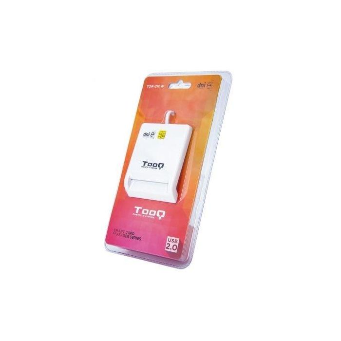 TooQ TQR-210W Lector DNIe y Tarjetas Inteligentes USB 2.0 compatible DNI 4.0 y Cartão Cidadão PC/Mac sin drivers Blanco 3