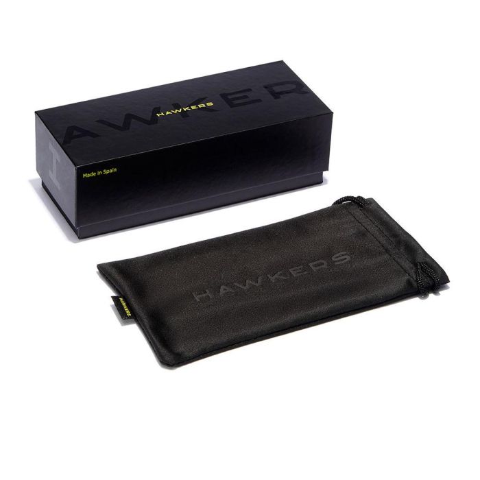 Hawkers Gafas de Sol FASTER RAW CARBON FIBER #Black Sky Unisex Montura TR-90 Rectangular Negra