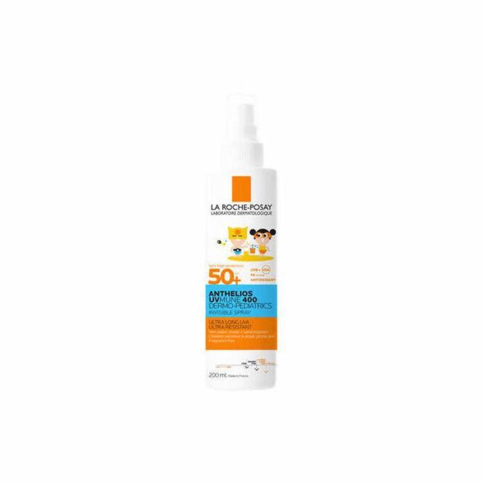 La Roche Posay Anthelios Dermo-Pediatrics Spray Solar Niños Piel Sensible y Atópica SPF50+ Muy Alta Protección UVA/UVB 200ml