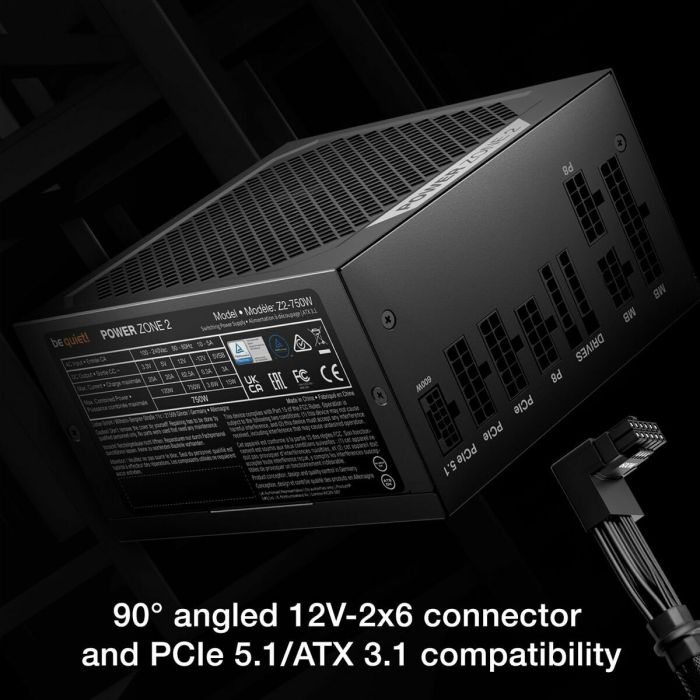 Fuente de Alimentación Be Quiet! BP006EU ATX 750 W RoHS CE 80 PLUS Platinum WEEE BSMI CB 3