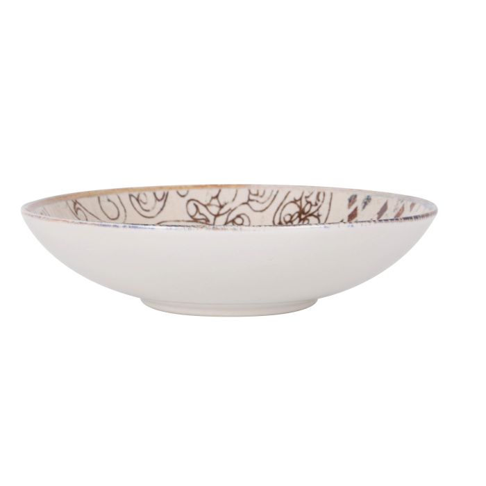 La Mediterranea Vajilla 12 Piezas Creta Monaco Ivory Brillo (2 Unidades) 10