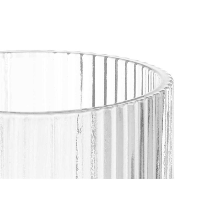 Vaso Bajo Transparente Rayas 270Ml Vivalto 7X9CM (24 Unidades) 3 Vaso Bajo Transparente Rayas 270Ml Vivalto 7X9CM (24 Unidades) 3