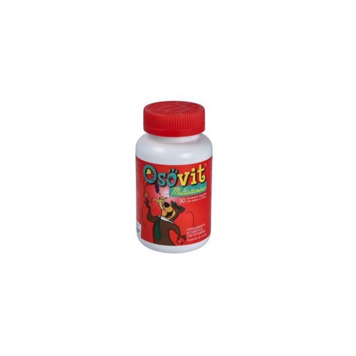 Osovit Multivitaminas Ositos Masticables 90 Unidades para Niños +4 Años con Vitaminas Esenciales y Sabor a Fruta
