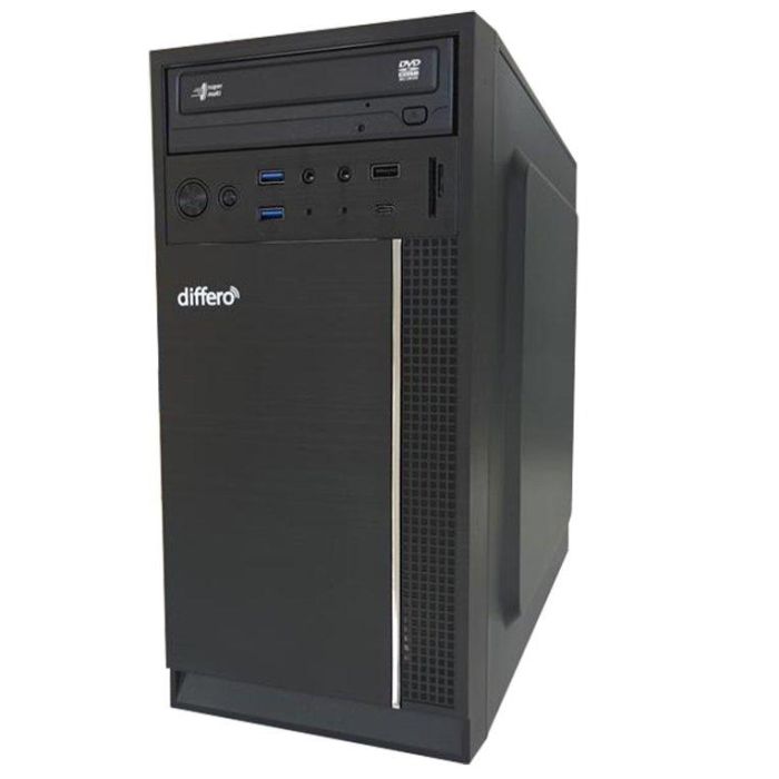 Differo OR1639279 PC Midi Tower Intel Core i5-12400 16GB DDR4 3200MHz RAM 1TB SSD NVMe Intel UHD Graphics 730 Windows 11 Home Negro Differo OR1639279 PC Midi Tower Intel Core i5-12400 16GB DDR4 3200MHz RAM 1TB SSD NVMe Intel UHD Graphics 730 Windows 11 Home Negro