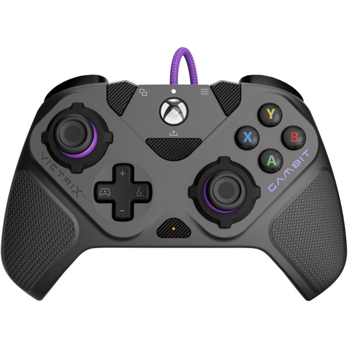 PDP 049-006-GY Gamepad con Cable Victrix Gambit Prime para Xbox Series X|S, Xbox One & PC - USB-C, Negro/Gris/Violeta 0 PDP 049-006-GY Gamepad con Cable Victrix Gambit Prime para Xbox Series X|S, Xbox One & PC - USB-C, Negro/Gris/Violeta 0
