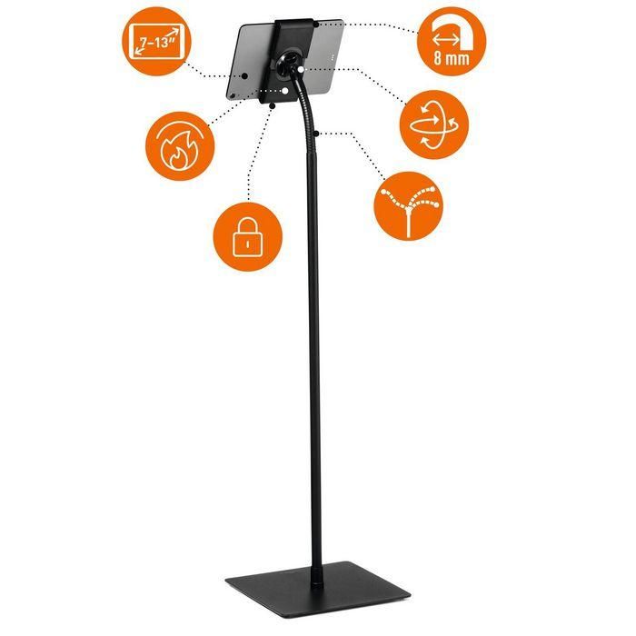Durable Tought Floor Tablet Stand Black 7 Durable Tought Floor Tablet Stand Black 7