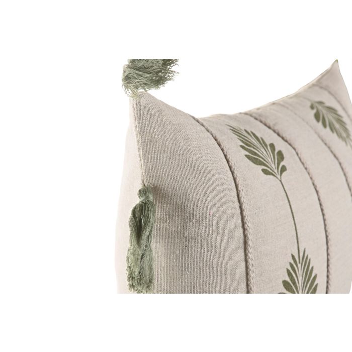 Cojin Boho DKD Home Decor Crudo Verde 50 x 30 cm (2 Unidades) 1 Cojin Boho DKD Home Decor Crudo Verde 50 x 30 cm (2 Unidades) 1
