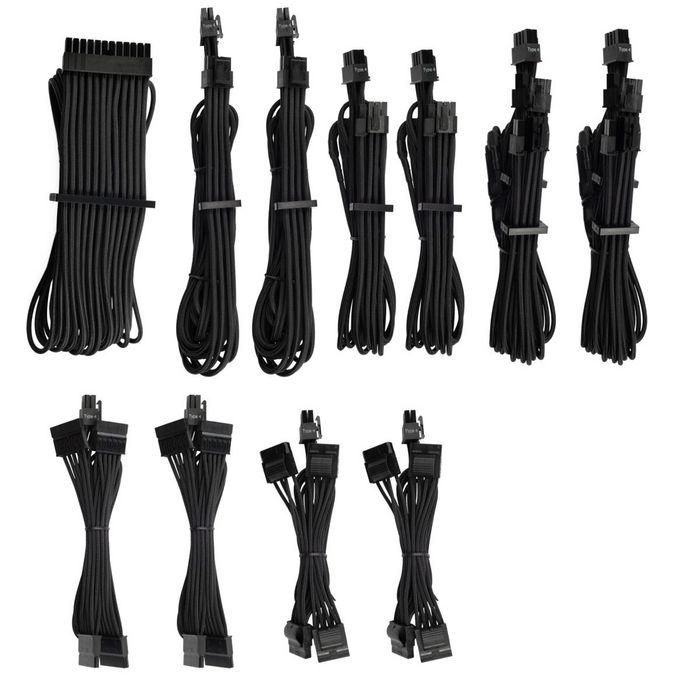Corsair PSU Cables Pro Kit Type 4 Gen 4 – Black 1 Corsair PSU Cables Pro Kit Type 4 Gen 4 – Black 1