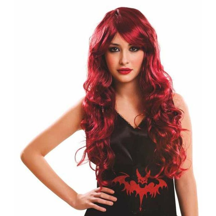 Peluca disco fashion burdeos 190 g Peluca disco fashion burdeos 190 g