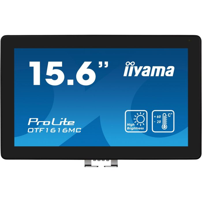 iiyama OTF1616MC-B1 Monitor Táctil de 15.6" (39.5cm) Full HD LCD M-Touch con HDMI, DP y USB Negro 1