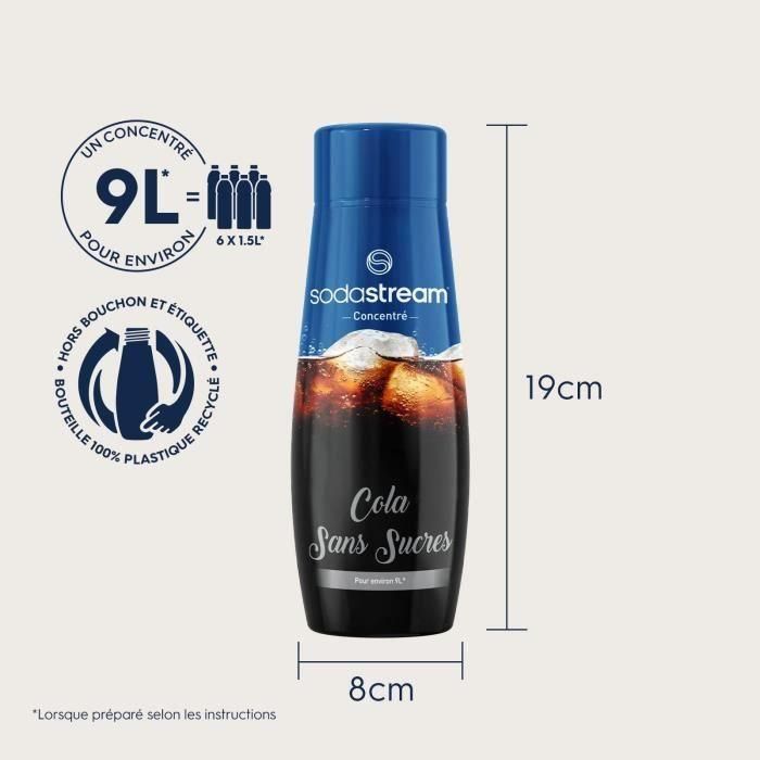 Set de 6 Concentrados de COLA SODASTREAM SIN AZÚCAR - 440ml 4 Set de 6 Concentrados de COLA SODASTREAM SIN AZÚCAR - 440ml 4