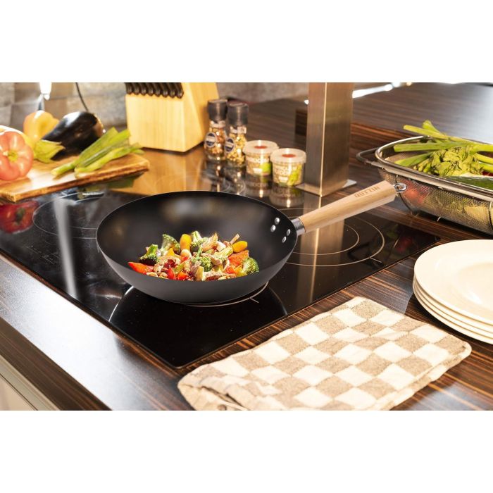 Sartén Wok Mango Madera 30 cm Inde (6 Unidades) 1 Sartén Wok Mango Madera 30 cm Inde (6 Unidades) 1