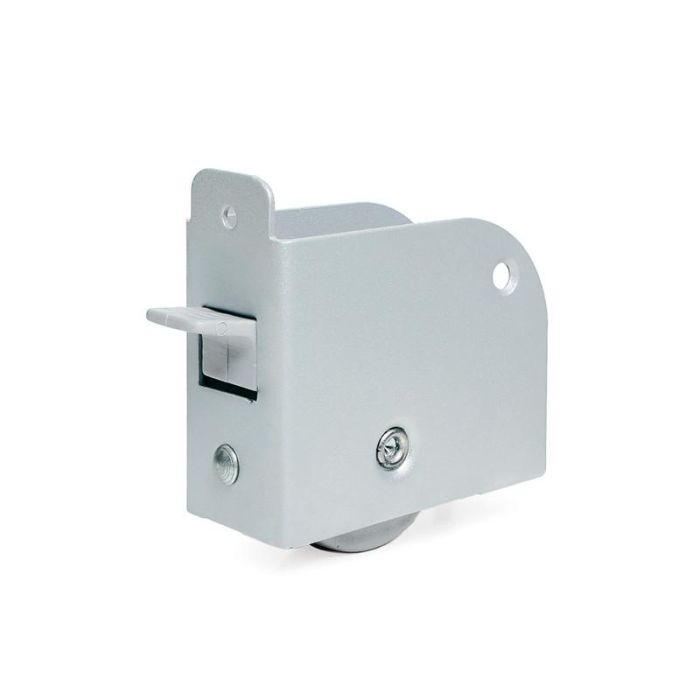 Q&Q Rueda Rexton para Cama Nido Izquierda, Unidireccional, de Encajar, con Freno, Doble Pared, Gris, Espesor 30mm, Carga 70kg