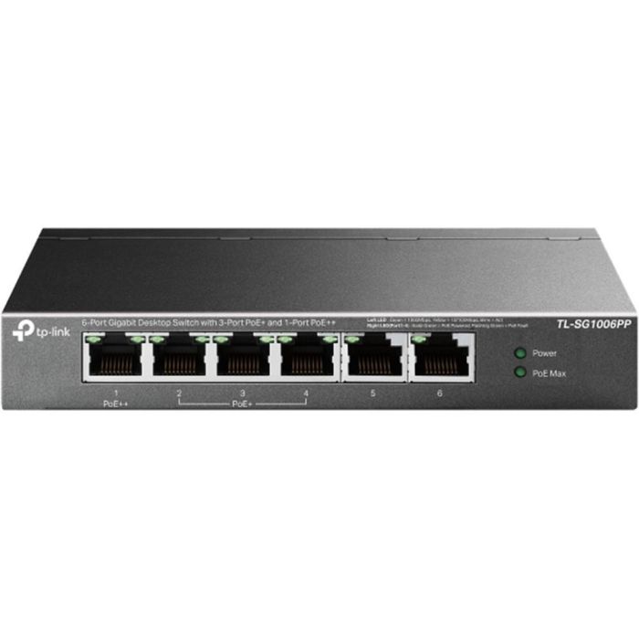 Switch Tp - Link Tl - Sg1006Pp 6 Puertos