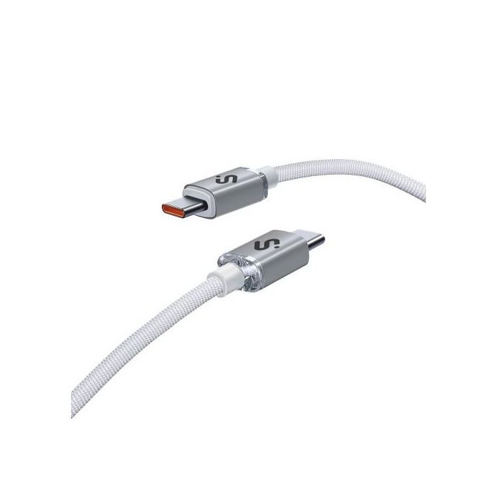 Subblim SUBCAB-C06011 Cable USB-C a USB-C Optimus 60W Carga Rápida 480Mbps 2m Nylon Trenzado Blanco Compatible iPhone, Galaxy, MacBook 6 Subblim SUBCAB-C06011 Cable USB-C a USB-C Optimus 60W Carga Rápida 480Mbps 2m Nylon Trenzado Blanco Compatible iPhone, Galaxy, MacBook 6