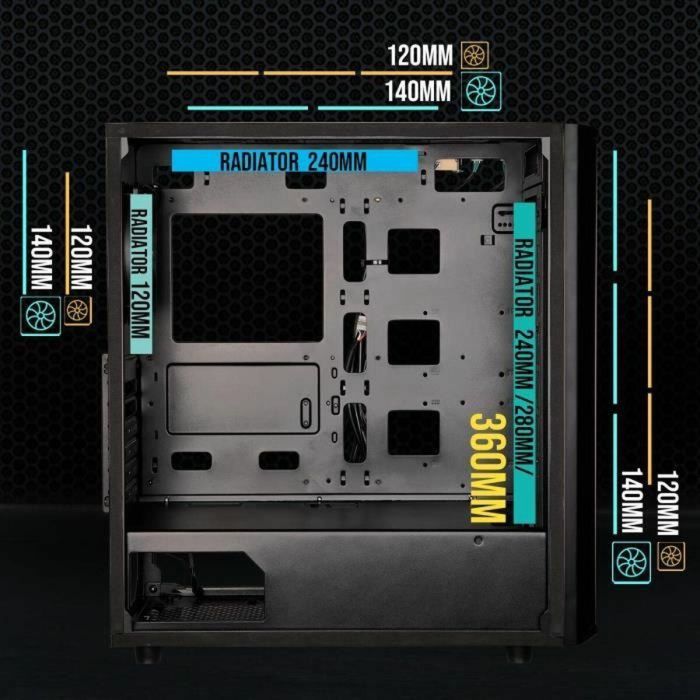 Bitfenix BIT1701162182818 Caja de PC Torre Media Sabre Mesh Formato ATX Color Negro sin Fuente de Alimentación 3 Bitfenix BIT1701162182818 Caja de PC Torre Media Sabre Mesh Formato ATX Color Negro sin Fuente de Alimentación 3
