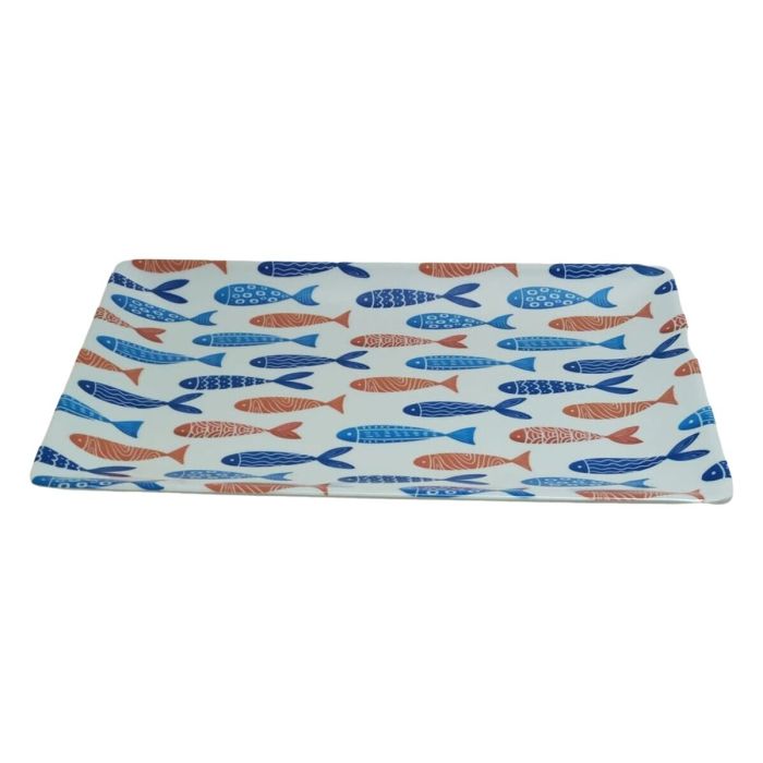 Bandeja de Aperitivos La Mediterránea Peces 30 x 20 x 2,5 cm (12 Unidades) 2 Bandeja de Aperitivos La Mediterránea Peces 30 x 20 x 2,5 cm (12 Unidades) 2