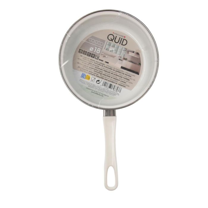 Quid Cocco Cazo Acero Esmaltado Verde 18 cm Antiadherente Asas Baquelita 1