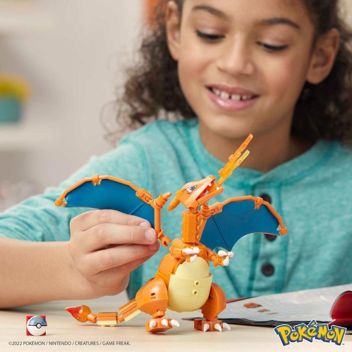 Mega Construx Gwy77 Set de Construcción Pokémon Charizard Figura Articulada con Alas y Fuego 222 Piezas +10cm +8 Años 4 Mega Construx Gwy77 Set de Construcción Pokémon Charizard Figura Articulada con Alas y Fuego 222 Piezas +10cm +8 Años 4