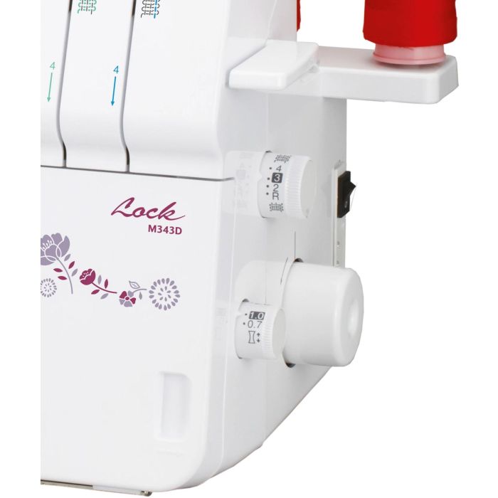 Brother M343D Overlock de 2 Agujas, Brazo Libre, Iluminación LED, Diferencial Ajustable, Roscado Simplificado y Cuchilla Retráctil 3