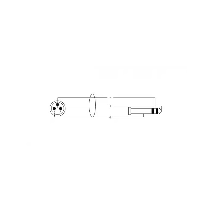 Cordial Cable De Audio Xlr Macho / Jack Estéreo - 3 M 1