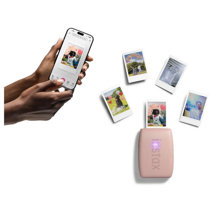 Fujifilm Instax Mini Link 3 - Impresora de fotos instantáneas compacta, conexión inalámbrica, efectos AR, modo collage, USB-C, impresión desde vídeo, ideal para selfies