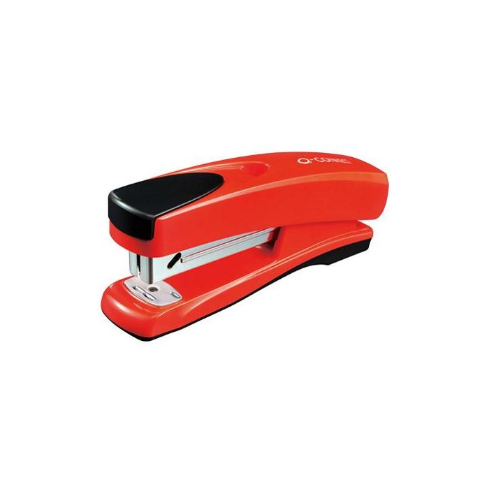 Grapadora Q-Connect Kf02150 Metalica Roja Capacidad 20 Hojas