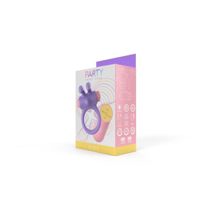Anillo para el Pene Party Color Toys Lila Silicona 11
