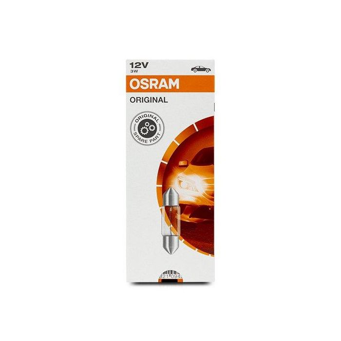 Osram 6428 SV7 Lámpara Halógena 12V 3W Blanca 29lm Pack 10 Unidades OS6428 3 Osram 6428 SV7 Lámpara Halógena 12V 3W Blanca 29lm Pack 10 Unidades OS6428 3