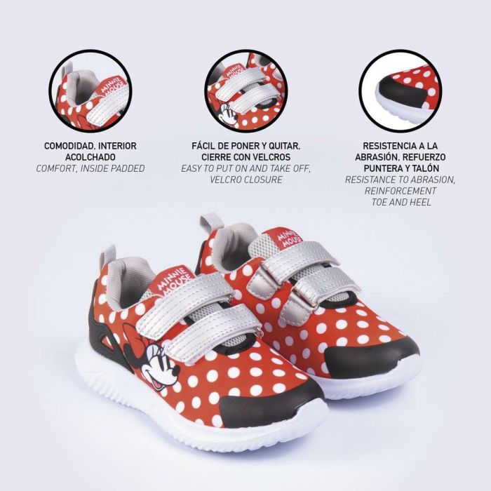 Zapatillas Deportivas Infantiles Minnie Mouse Rojo 6 Zapatillas Deportivas Infantiles Minnie Mouse Rojo 6