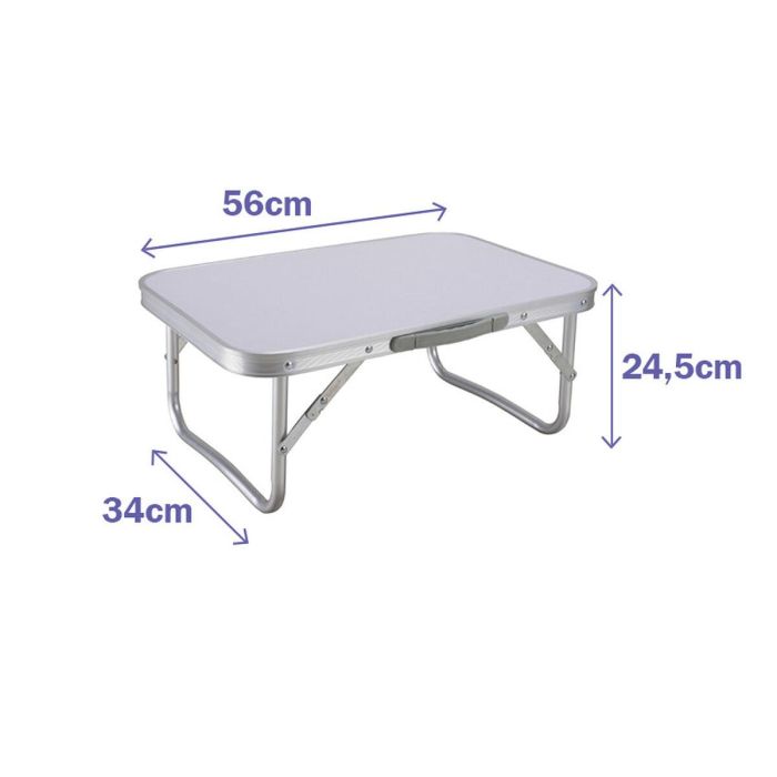 Marbueno Mesa Plegable Aluminio D19 Surtida Camping y Playa 56X34X24,5 cm 10015 1