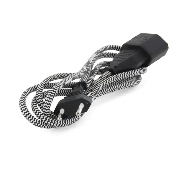 Chacon CHA5411478661115 Extensión Textil 6A - 1.5m Negro/Blanco 0 Chacon CHA5411478661115 Extensión Textil 6A - 1.5m Negro/Blanco 0