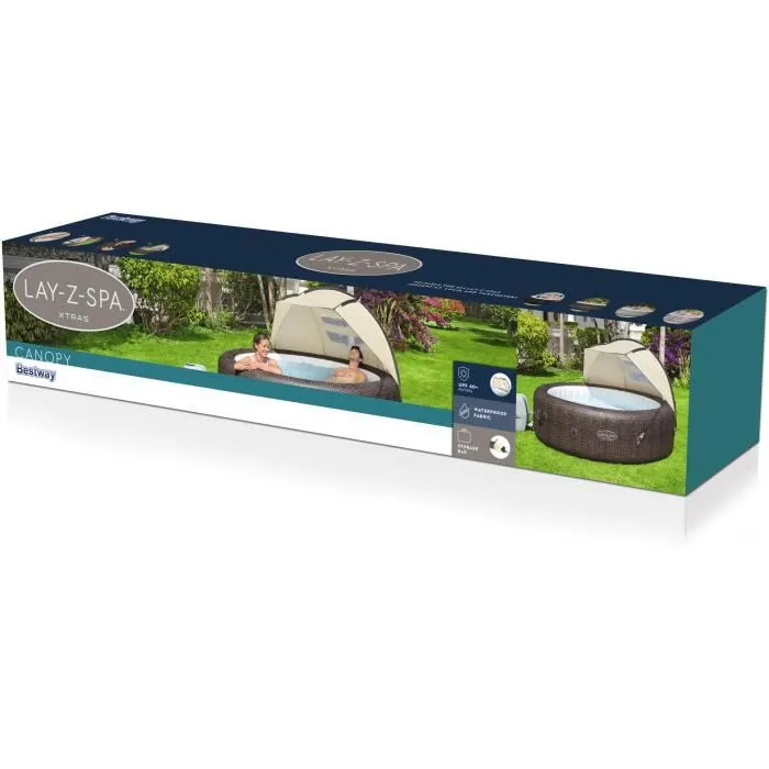 Bestway Toldo inflable para spa Lay-Z-Spa, Accesorio Impermeable con UPF 30+ 2 Bestway Toldo inflable para spa Lay-Z-Spa, Accesorio Impermeable con UPF 30+ 2