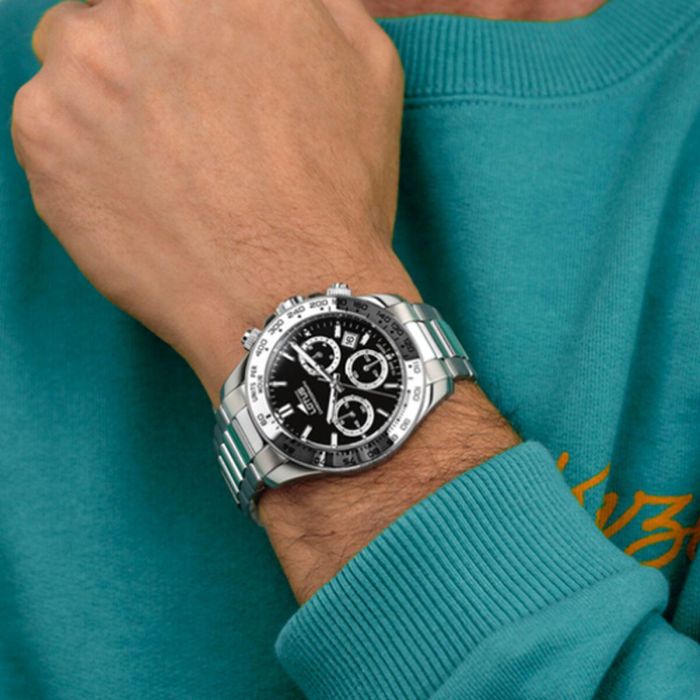 Reloj Hombre Lotus 18912/3 Negro Plateado 1 Reloj Hombre Lotus 18912/3 Negro Plateado 1