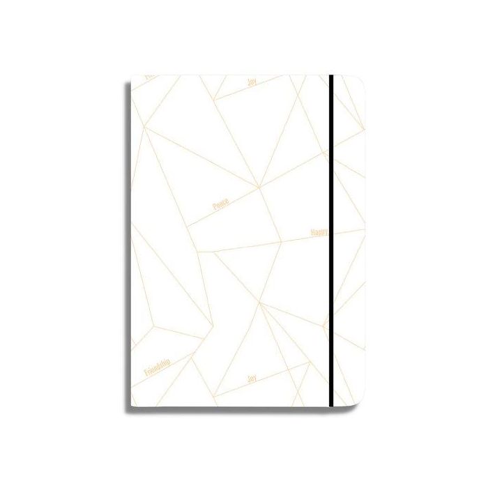 Agenda Unicef Perpetua Cosida Tapa Extra Con Goma 200X135 S/V Geometric White