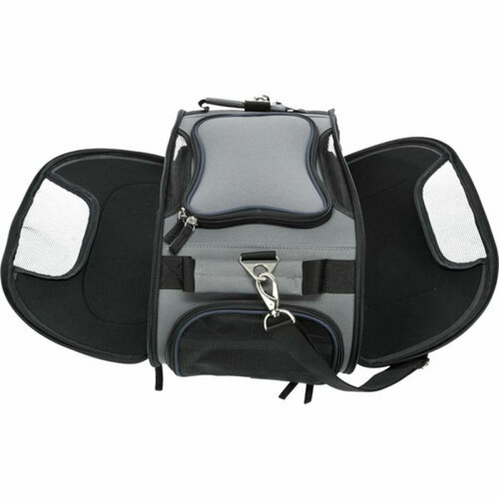 Bolso para Mascotas Trixie Airline Wings Azul Gris 28 × 23 × 46 CM 5