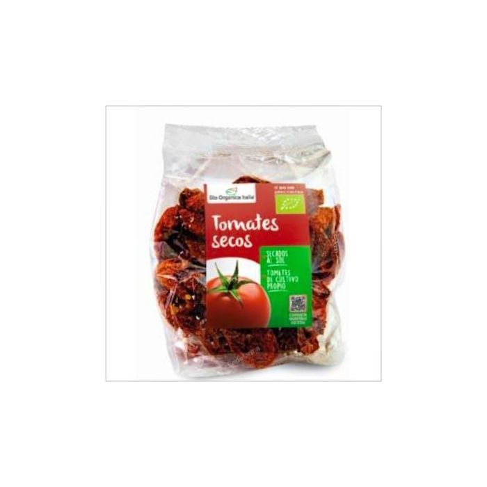 BIO ORGANICA ITALIA Tomate Seco Bio en bolsa 100g de Puglia, secado solar, bajo en sal, recolectado a mano