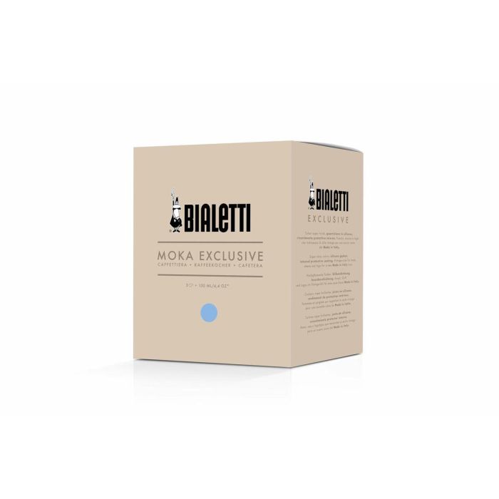 Cafetera Italiana Bialetti MOKA EXCLUSIVE Azul Aluminio 3 Tazas 3