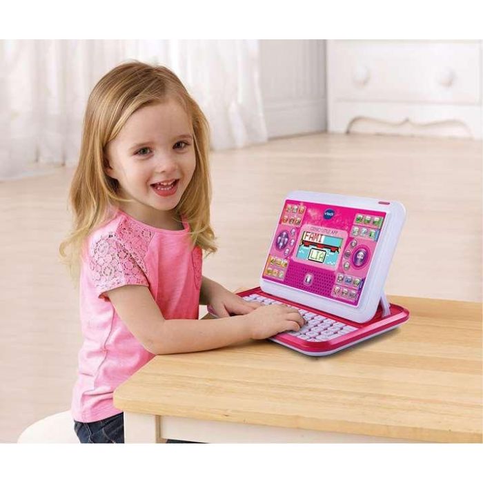 Ordenador genio little app con pantalla color rosa y 80 actividades 18,4x26,3x4 cm 3