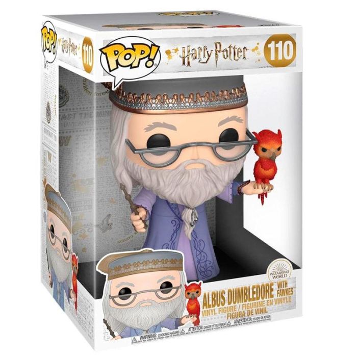 Funko Figura POP Harry Potter Albus Dumbledore with Fawkes 25cm Figura Vinilo