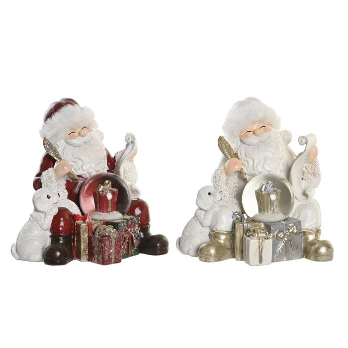 Figura Navidad Moderna DKD Home Decor 12 x 14 x 14 cm (2 Unidades) Figura Navidad Moderna DKD Home Decor 12 x 14 x 14 cm (2 Unidades)