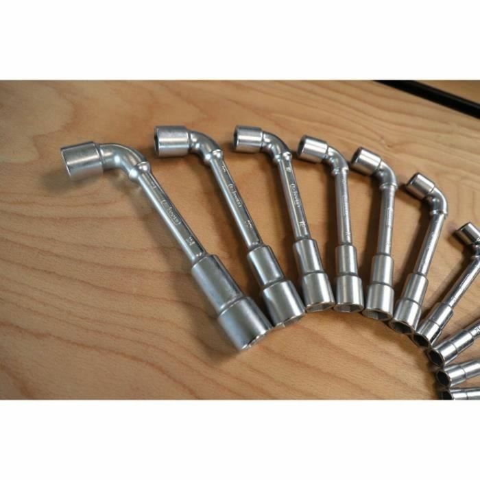 Ks Tools 517.0442 Llaves de tubo métricas de 6 caras - Juego de 12 piezas de 7 a 24 mm 2 Ks Tools 517.0442 Llaves de tubo métricas de 6 caras - Juego de 12 piezas de 7 a 24 mm 2